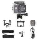 Cámara tipo Gopro sumergible con resolución de vídeo de 720 píxeles, Autonomía de 20 minutos, Incluye memoria 32GB