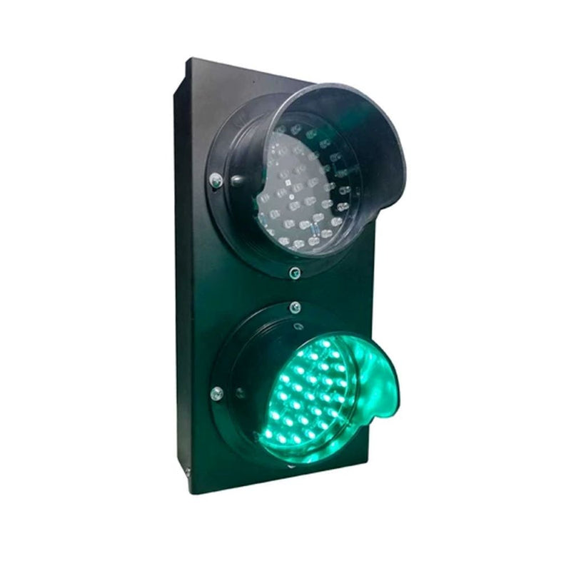 Semáforo de Control Aleatorio para Uso interior, Conexión a 220V, Incluye un pulsador (botonera) que da inicio al ciclo 