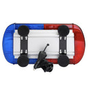 Baliza magnética color rojo-azul de 40 cm, 7 modos de iluminación, estroboscópica, giratoria, entre otros. Conexión a 12 y 24v