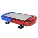 Baliza magnética color rojo-azul de 40 cm, 7 modos de iluminación, estroboscópica, giratoria, entre otros. Conexión a 12 y 24v