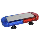 Baliza magnética color rojo-azul de 40 cm, 7 modos de iluminación, estroboscópica, giratoria, entre otros. Conexión a 12 y 24v