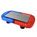 Baliza magnética color rojo-azul de 40 cm, 7 modos de iluminación, estroboscópica, giratoria, entre otros. Conexión a 12 y 24v