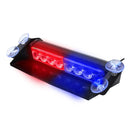 Baliza Vehicular LED para Parabrisas Color Rojo - Azul
