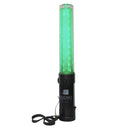 Bastón Luminoso Recargable, Bicolor Rojo y Verde, mide 27 cm, Rango de visualización de 1 km, incluye Cargador a 220V