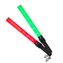 Bastón Luminoso Recargable, Bicolor Rojo y Verde, mide 54 cm, Rango de visualización de 1 km, incluye Cargador a 220V