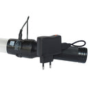 Bastón Luminoso Recargable, Bicolor Rojo y Verde, mide 54 cm, Rango de visualización de 1 km, incluye Cargadores a 220V y 12V