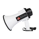 Megáfono Mini de 15w Recargable, Rango de alcance 100 metros con sonido de sirena y grabación.