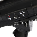 Megáfono de 50w, Recargable, Rango de alcance 800 mts, con sirena, micrófono, conexión USB y AUX. Incluye cargador 220V y 12V