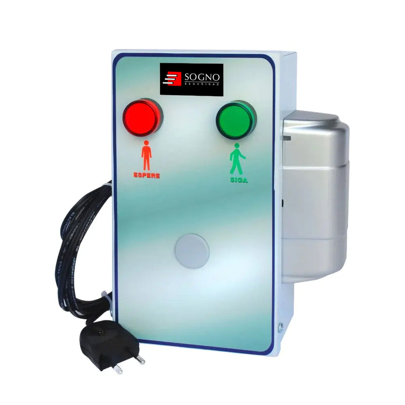 Semáforo de Control Aleatorio Sin Contacto, Conexión a 220V, Cuenta con un sensor de movimiento, Distancia máxima de 2 metros