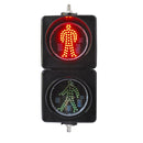 Semáforo de alto tráfico para inspección de personas