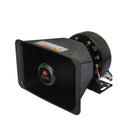 Sirena de 9 sonidos con micrófono, Potencia de 200w, Fuerza decibélica de 120dB, Conexión a 12V