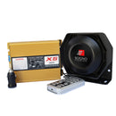 Sirena inalámbrica de 9 sonidos con micrófono, Potencia de 200w, Fuerza decibélica de 120dB, Conexión a 12V