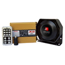 Sirena inalámbrica de 9 sonidos con micrófono, Potencia de 200w, Fuerza decibélica de 120dB, Conexión a 12V