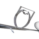 Espejo de inspección vehicular con ruedas, Material de acero inoxidable con agarre de goma y cristal convexo de 35cm