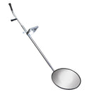 Espejo de inspección vehicular con ruedas, Material de acero inoxidable con agarre de goma y cristal convexo de 35cm