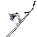 Espejo de inspección vehicular con ruedas y linterna, Material de acero inoxidable con agarre de goma y cristal convexo 35cm