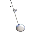 Espejo de inspección vehicular con linterna, Material de acero inoxidable con agarre de goma y cristal convexo de 35cm