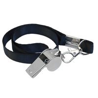 Silbato Metálico con Lanyard