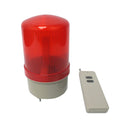 Baliza LED con luz, sonido y control remoto para accesos vehiculares, Conexión a 220v, Iluminación giratoria