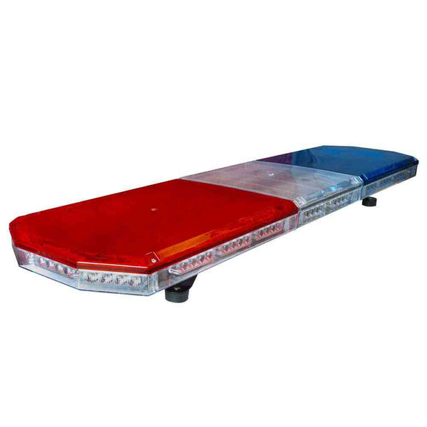 Baliza apernada LED de color rojo-azul, 20 modos de iluminación, longitud de 1,20 metros con Conexión a 12v