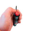 Baliza cilíndrica con base magnética de color ámbar, 2 modos de iluminación, estroboscópica y giratoria, Conexión a 12v 