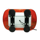 Baliza magnética color ámbar de 33 cm, 10 modos de iluminación, estroboscópica, giratoria, entre otros. Conexión a 12v