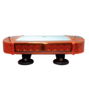 Baliza magnética color ámbar de 33 cm, 10 modos de iluminación, estroboscópica, giratoria, entre otros. Conexión a 12v