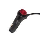 Baliza cilíndrica con base magnética de color ámbar, 2 modos de iluminación, estroboscópica y giratoria, Conexión a 12v