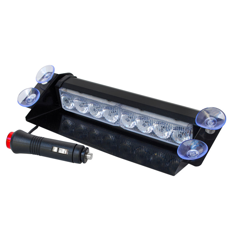 Baliza LED para Parabrisas de color ámbar, 3 de modos de iluminación, estroboscópica, fija y alternativa, Conexion a 12v