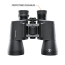 Binocular de visión diurna marca Bushnell, Magnificación de 10x, Rango de alcance de 900 metros, hecho de metal y caucho