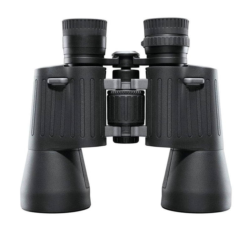 Binocular de visión diurna marca Bushnell, Magnificación de 10x, Rango de alcance de 900 metros, hecho de metal y caucho