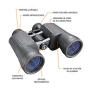 Binocular de visión diurna marca Bushnell, Magnificación de 20x, Rango de alcance de 1000 metros, hecho de metal y caucho