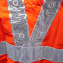 Chaleco Reflectante de Color Naranja con Luces LED, A pilas, Rango de visualización de 500 metros 