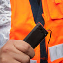 Chaleco Reflectante de Color Naranja con Luces LED, A pilas, Rango de visualización de 500 metros 