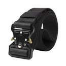 Cinturón Ajustable Táctico, Material de nylon y poliester con hebilla de metal, estilo casual o militar 