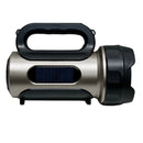 Foco LED Recargable con Panel Solar, Rango de Alcance de 300 metros con 2 modos de enfoque, lateral y frontal