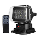 Foco LED Busca Camino, Conexión a 12v de 5000 lúmenes, Rango de alcance de 300 metros y base imantada 