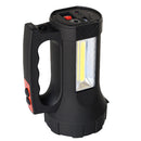 Foco LED Recargable, Rango de alcance de 300 metros con 2 modos de enfoque, lateral y frontal