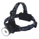 Linterna de Cintillo con 1 LED, Recargable, Rango de alcance de 100 metros con 3 modos de iluminación 