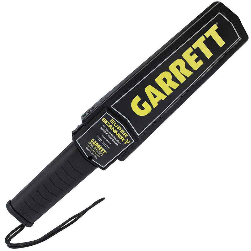 Paleta detectora de metales, marca Garrett de origen estadounidense con dos modos de detección, vibración y sonido 