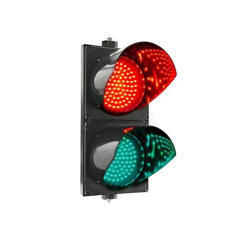 Semáforo de Control Aleatorio resistente a la Intemperie, Conexión a 220V, Incluye un pulsador (botonera).