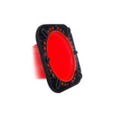 Cono vial naranja de 28 pulgadas con base negra y cintas reflectantes de alta visibilidad